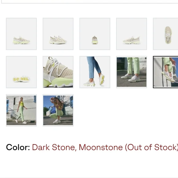 Sorel Kinetic Impact Athletic Run Walk Tennis Shoe Sneaker Cream Stone Women 10 - Picture 13 of 13